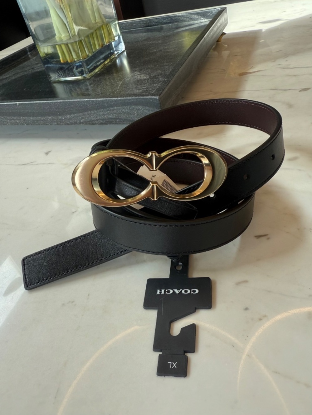 New COACH Women's Signature Buckle Belt XL - Picture 4 of 16